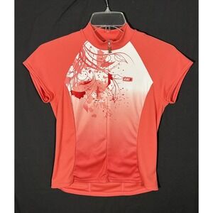 Louis Garneau cycling triathlon Jersey women's large coral color